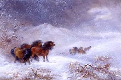 Photo of "PONIES IN THE SNOW" by JAMES HOWIE CARSE