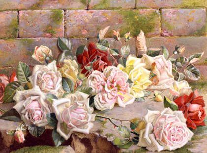 Photo of "A STILL LIFE OF ROSES" by KATE (LIFESPAN DATES NOT SADLER