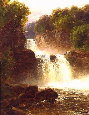 Photo of "WATERFALL IN THE HILLS" by JOHN BRANDON (ACTIVE 185 SMITH