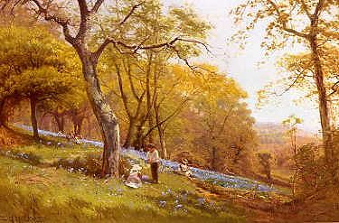 Photo of "PICKING BLUEBELLS" by EDWARD HENRY (LIFESPAN D HOLDER