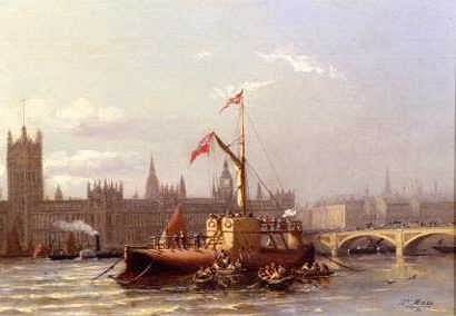 Photo of "THE ARRIVAL OF CLEOPATRA'S NEEDLE AT WESTMINSTER" by JOSEF (LIFESPAN DATES NO MAES