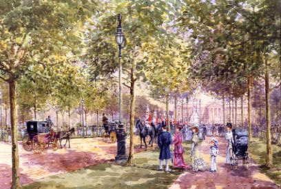 Photo of "THE MALL, LONDON LOOKING TOWARDS BUCKINGHAM PALACE" by JOHN (LIVING ARTIST) SUTTON
