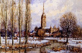 Photo of "SALISBURY CATHEDRAL FROM THE WATER MEADOWS C.1893" by JOHN (LIVING ARTIST) SUTTON