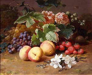 Photo of "STILL LIFE OF FLOWERS AND FRUIT" by HENRI ROBBE
