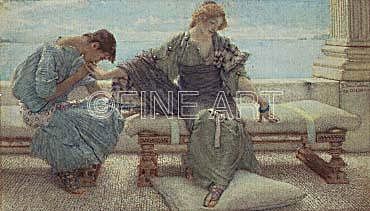 Photo of "THE KISS" by SIR LAWRENCE ALMA-TADEMA