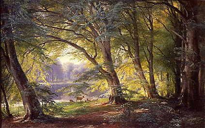 Photo of "A FOREST GLADE" by CARL FREDERIC AAGAARD