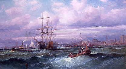 Photo of "SHIPPING OFF THE COAST AT BRIGHTON" by CHARLES (NO DEATH DATES) THORNELEY