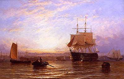 Photo of "H.M.S. WELLINGTON IN PORTSMOUTH HARBOUR" by GEORGE STAINTON
