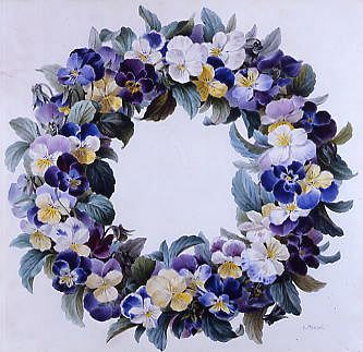 Photo of "A GARLAND OF PANSIES" by ANTOINE PASCAL