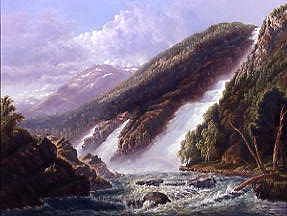 Photo of "THE RUSSELL FALLS, TASMANIA" by J. HAUGHTON FORREST