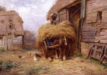 Photo of "IN THE FARMYARD" by WILLIAM KAY BLACKLOCK