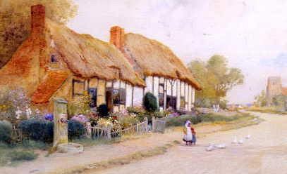 Photo of "BY THE VILLAGE PUMP" by ARTHUR CLAUDE (IN COPYRI STRACHAN