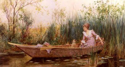 Photo of "A QUIET BACKWATER" by ALFRED GLENDENING