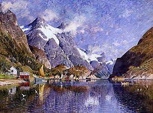 Photo of "A NORWEGIAN FJORD" by ADELSTEEN NORMANN