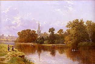 Photo of "STRATFORD ON AVON FROM THE RIVER" by ARTHUR BEVAN (ACTIVE 185 COLLIER