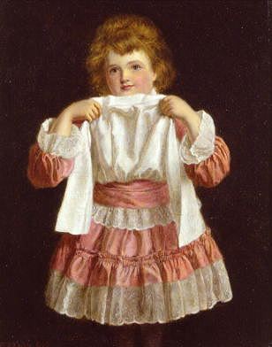 Photo of "THE NEW FROCK" by WILLIAM POWELL FRITH