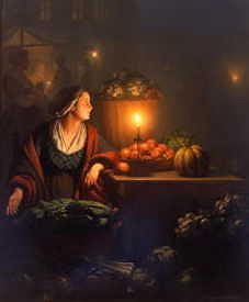 Photo of "THE MARKET STALL" by PETRUS VAN SCHENDEL
