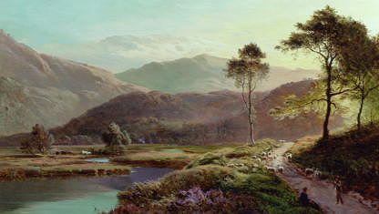 Photo of "A VIEW OF AMBLESIDE, CUMBRIA, ENGLAND" by SIDNEY RICHARD PERCY