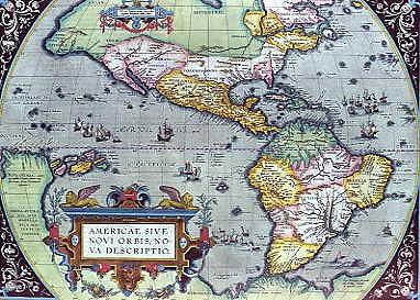 Photo of "AMERICA SIVE NOVI ORBIS NOVA DESCRIPTIO, 1587" by ABRAHAM ORTELIUS