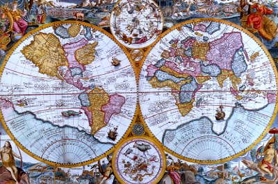 Photo of "ORBIS TERRARUM (WORLD MAP 1594)" by PETRO PLANCIO