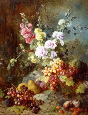 Photo of "STILL LIFE WITH FLOWERS AND FRUIT" by ALEXANDRE COUDER