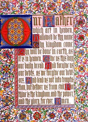Photo of "OUR FATHER - THE LORD'S PRAYER - ILLUMINATION" by CHARLES (FLOURISHED 18 ROLT