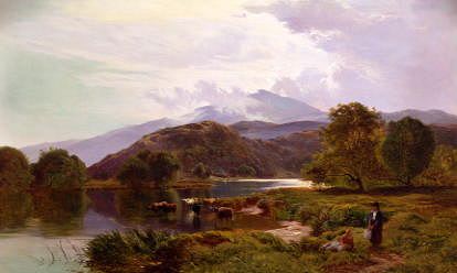 Photo of "A DAY ON THE RIVER, NORTH WALES" by SIDNEY RICHARD PERCY
