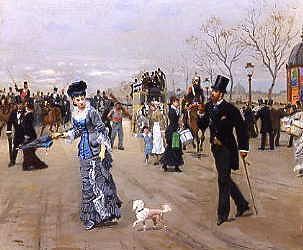 Photo of "L'ESPLANADE DES INVALIDES ET PROMENADE, PARIS, 1880" by LEON JOSEPH VOIRIN