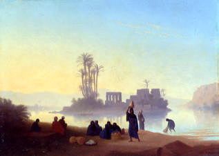 Photo of "VIEW OF THE ISLAND OF PHILAE, EGYPT" by CHARLES THEODORE FRERE