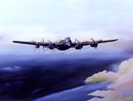 Photo of "OUTWARD BOUND (LANCASTERS BOMBERS RAF)" by IAN (LIVING ARTIST) BRIGHT