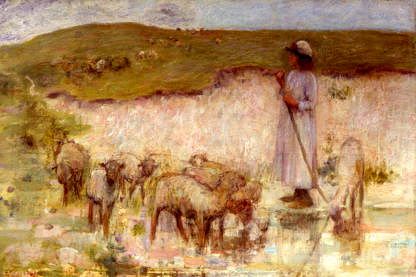 Photo of "THE SHEPHERDESS" by EDWARD STOTT