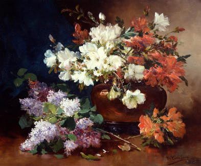 Photo of "A STILL LIFE WITH LILAC" by EUGENE HENRI CAUCHOIS