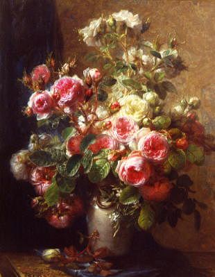 Photo of "A VASE OF ROSES" by JEAN-ETIENNE MAISIAT