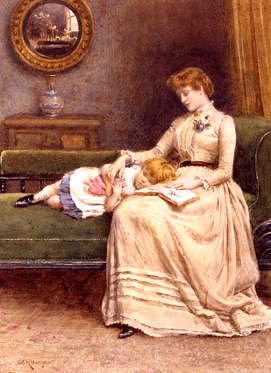 Photo of "A QUIET READ" by GEORGE GOODWIN KILBURNE