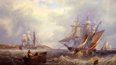 Photo of "SHIPPING THE SOLENT, ENGLAND" by JOHN WILSON CARMICHAEL