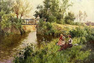 Photo of "BY THE OLD POST BRIDGE" by ALFRED GLENDENING