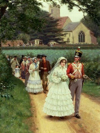 Photo of "THE WEDDING MARCH (DETAIL)" by EDMUND BLAIR LEIGHTON