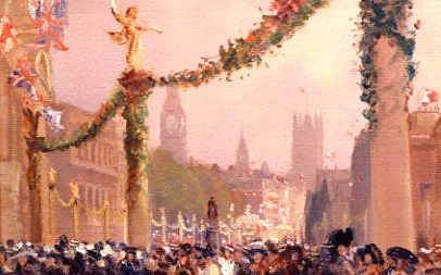Photo of "CORONATION OF KING GEORGE V, WHITEHALL, LONDON, ENGLAND" by GEORGE HYDE POWNALL