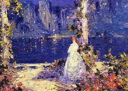Photo of "THE LIGHTS ACROSS THE WATER" by THOMAS EDWIN MOSTYN