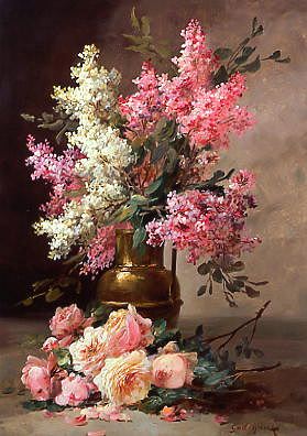 Photo of "ROSES ET LILAS" by ALFRED GODCHAUX