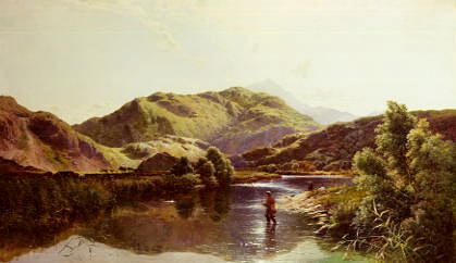 Photo of "ON THE RIVER GLASLYN, NORTH WALES" by HENRY JOHN BODDINGTON