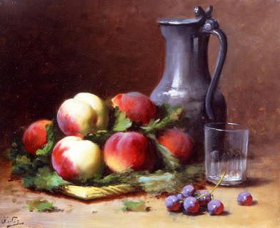 Photo of "STILL LIFE OF FRUIT" by LEON-CHARLES HUBER