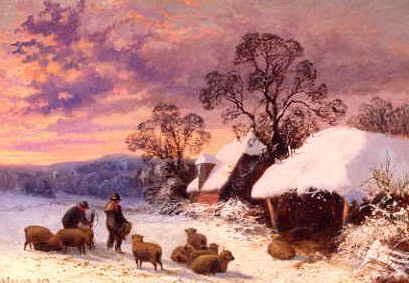 Photo of "A WINTER SUNSET" by WALTER WALLOR CAFFYN