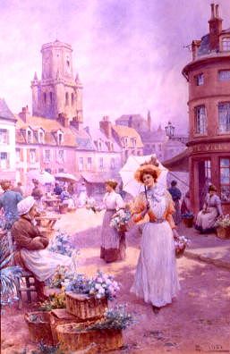 Photo of "THE FLOWER MARKET" by ALFRED GLENDENING