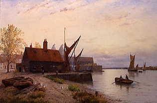 Photo of "EVENING APPROACHES, MANNINGTREE ON STOUR, ENGLAND" by GEORGE STANFIELD WALTERS