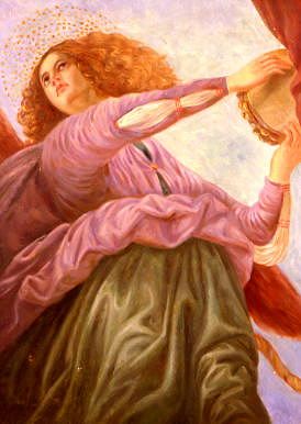 Photo of "ANGEL WITH TAMBOURINE" by DA FORLI (AFTER) MELOZZO