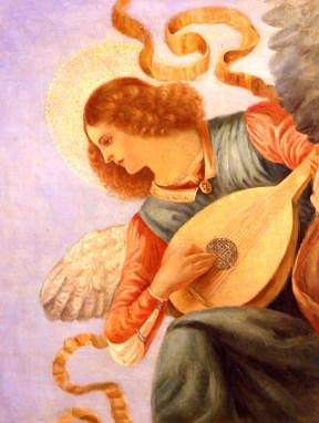 Photo of "ANGEL WITH LUTE" by DA FORLI (AFTER) MELOZZO