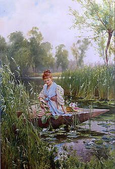 Photo of "WATERLILIES" by ALFRED AUGUSTUS I GLENDENING