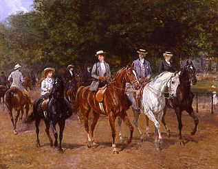 Photo of "THE MORNING RIDE, ROTTEN ROW, HYDE PARK, LONDON" by HEYWOOD HARDY