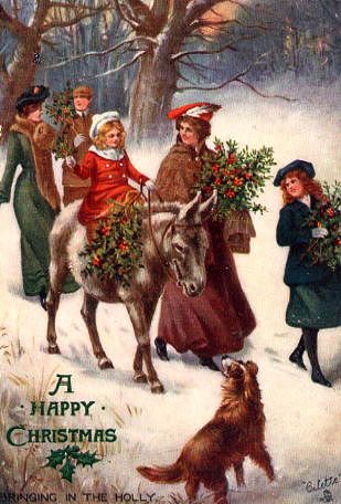 Photo of "A HAPPY CHRISTMAS - BRINGING IN THE HOLLY" by  ANONYMOUS